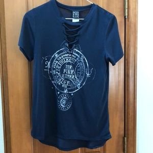 Dark blue zodiac tee